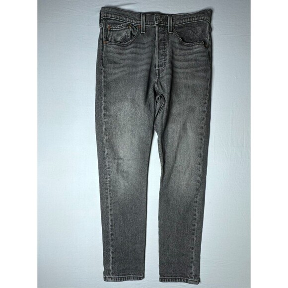 Vintage Levi's 501 S Jeans 27x28 Dark Wash Skinny Black Womens Button Fly - Picture 2 of 16